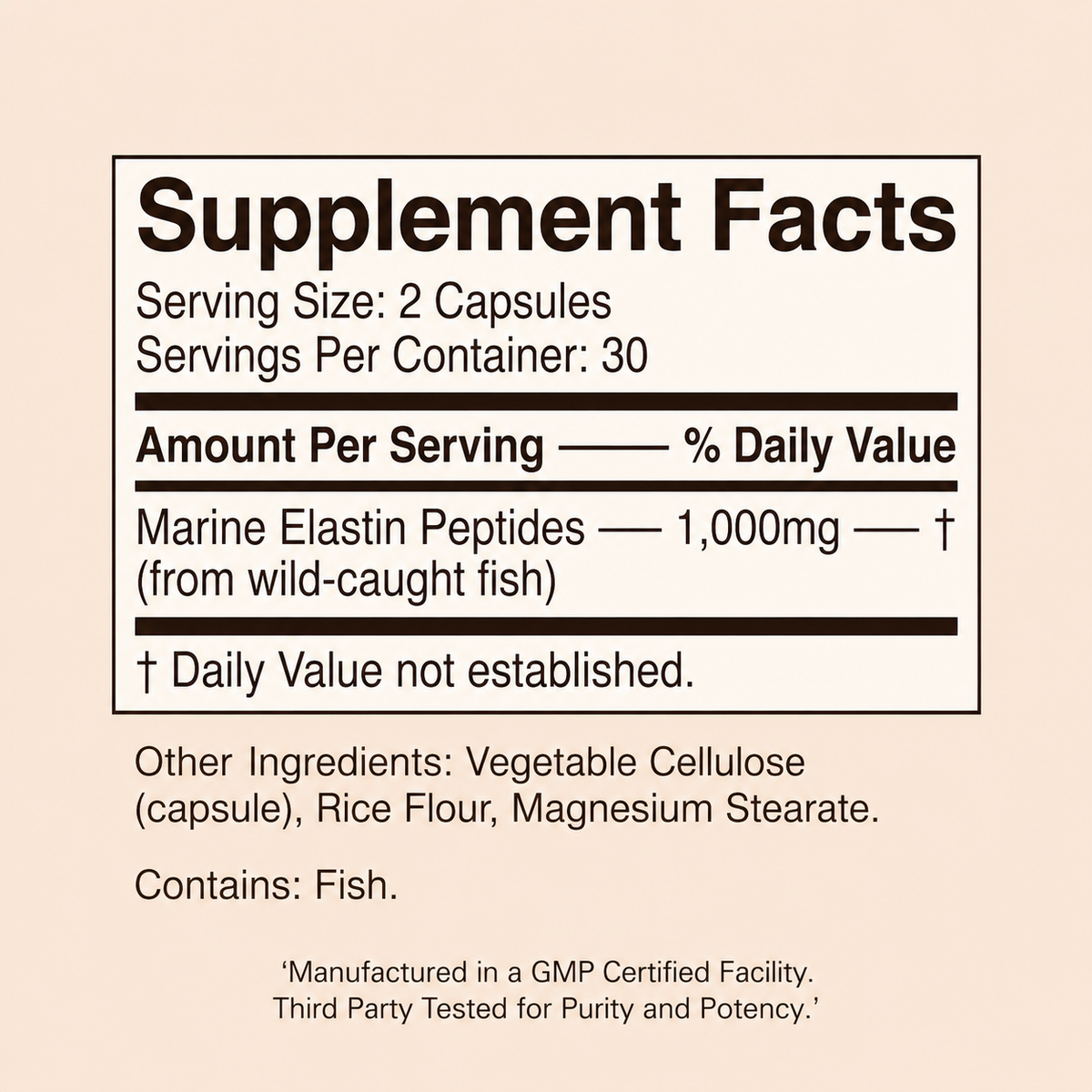 Sevorea™ Elastin Peptide Formula